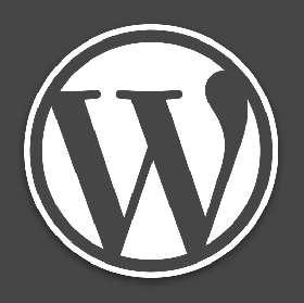 WordPress logo dark